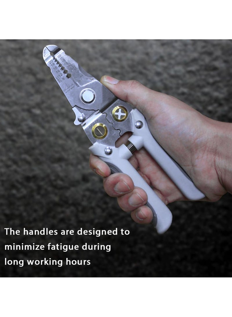 Multifunctional Wire Stripper and Cutter Pliers for 8-22 AWG Wires, Cable Crimper and Splitter, Essential Tool for Electricians and DIY Enthusiasts - Image 5