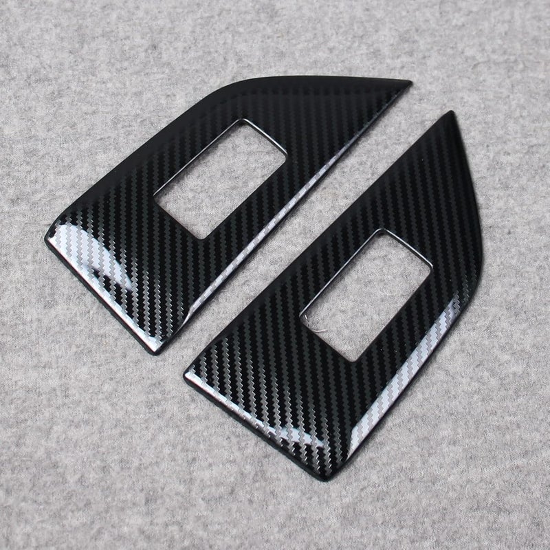 Beautost Carbon Fiber Black Interior Window Switch Console Panel Trims for Nissan Rogue 2021-2025 - Image 5