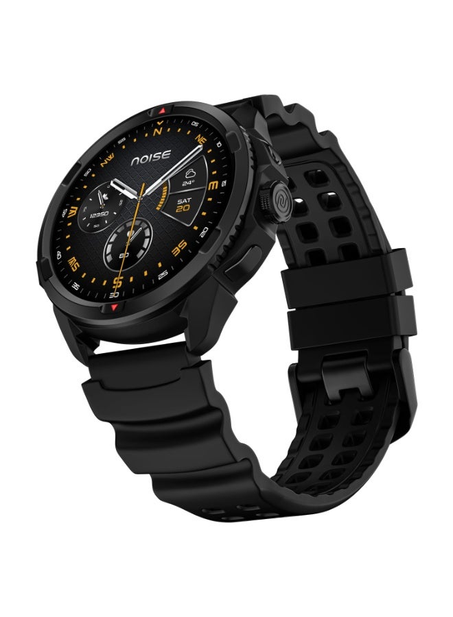 Noise Endeavour Pro Outdoor Rugged Military Smart Watch, Titanium Alloy Bezel, Dual-Band GPS, 164ft Water Resistance, 28 Days Battery on Standby, AI Companion, for iOS & Android (Carbon Black) - Image 1