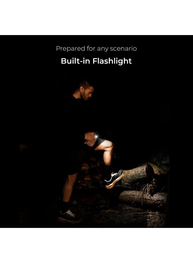 Noise Endeavour Pro Outdoor Rugged Military Smart Watch, Titanium Alloy Bezel, Dual-Band GPS, 164ft Water Resistance, 28 Days Battery on Standby, AI Companion, for iOS & Android (Carbon Black) - Image 3