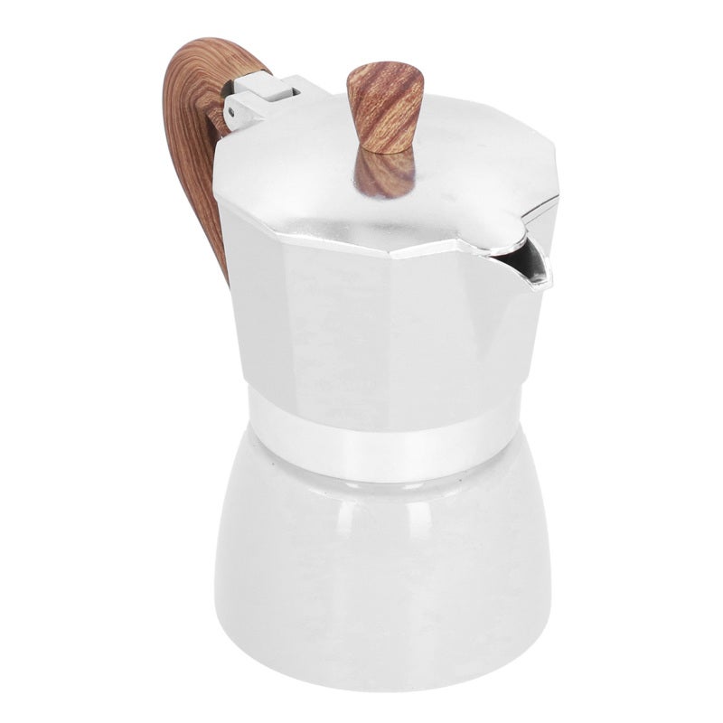 Moka Coffee Pot: 2-Layer Food Grade Aluminum, Heat Resistant Handle, Easy To Operate - Lightweight Travel Coffee Maker for Home Office Outdoor Use - Image 5