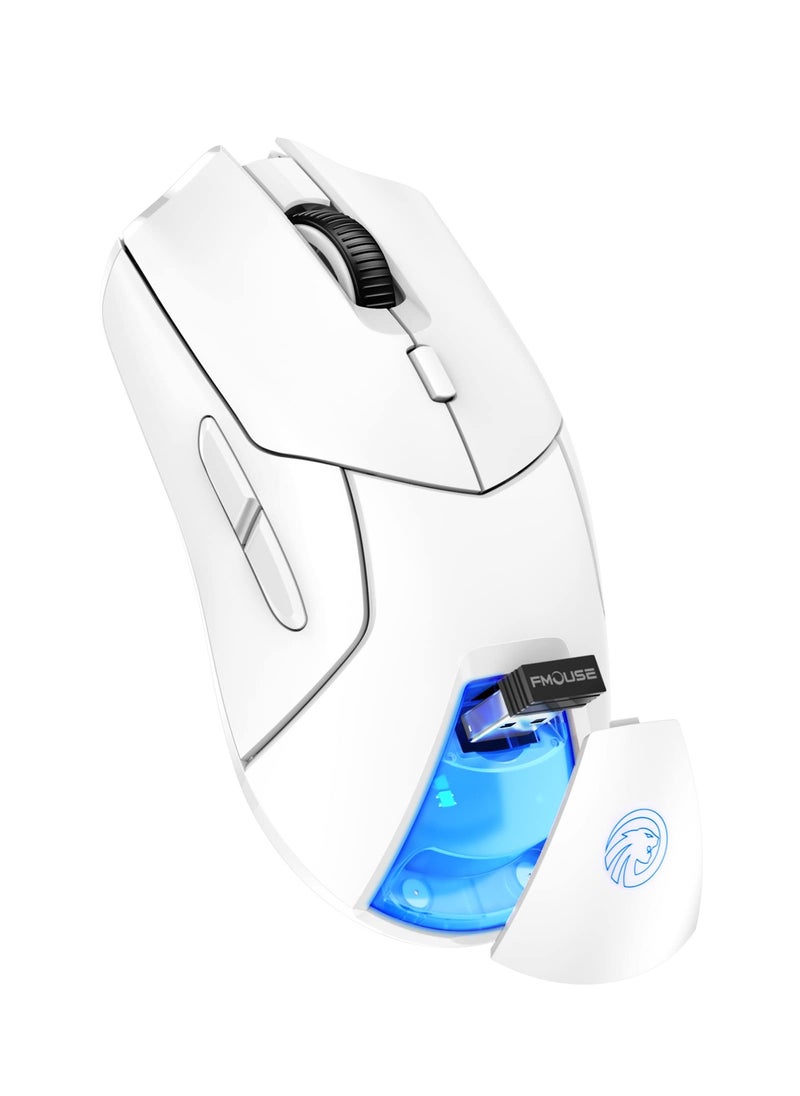 Generic - Ergonomic Wireless Gaming Mouse with RGB Backlight, Tri-Mode Connectivity, Adjustable DPI & 1000Hz Polling Rate - Perfect for PC & Laptop Gaming - Image 1