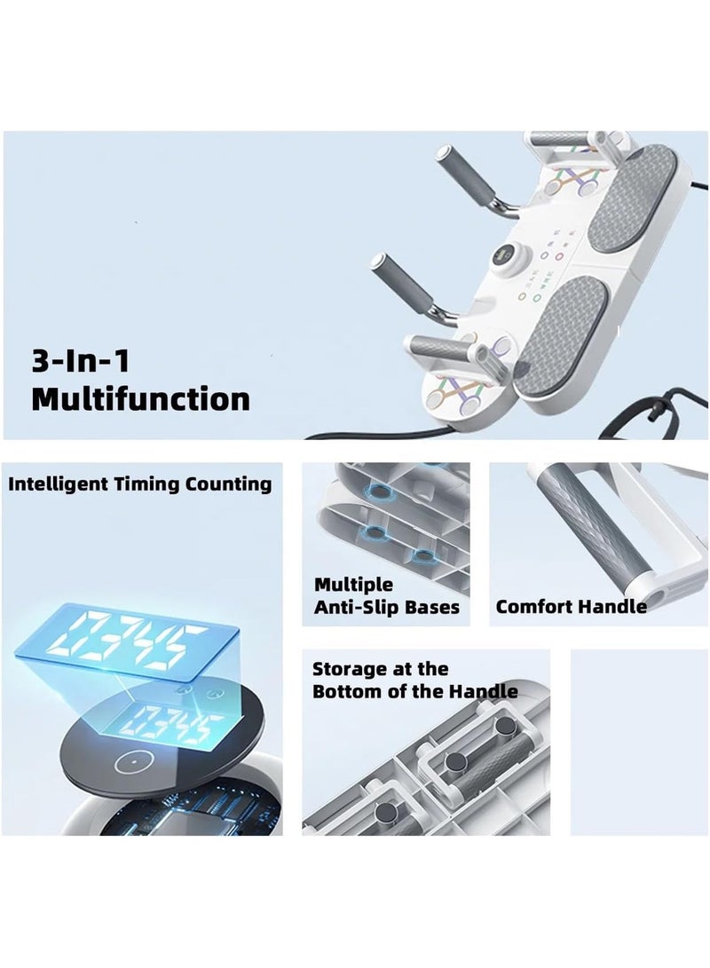 GT-Wheel Push Up Fitness Board Multi functional plank support muscle training artifact with Timer & Nonslip Grip - Image 5