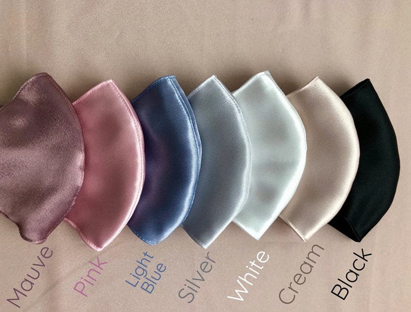 VIYANSHI VIYANSHI Hansavani Enterprise Silksatin face mask soft elastic face mask for women and mengirls a32  - Image 2