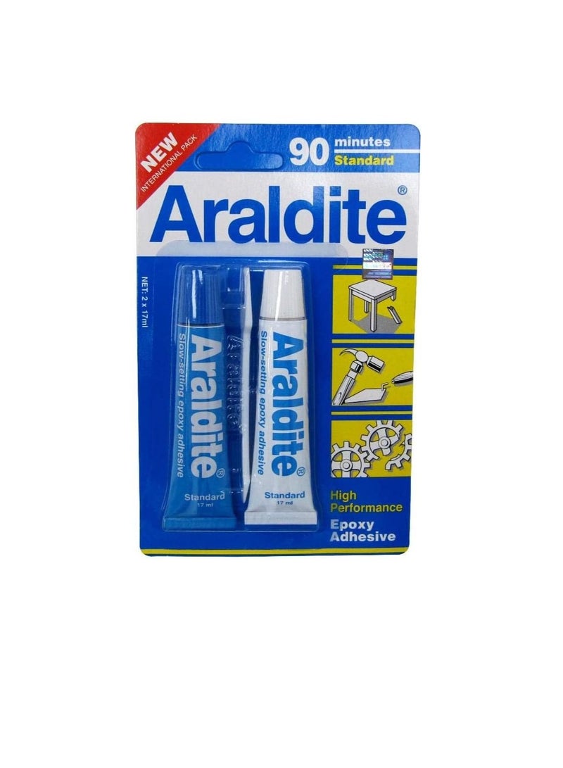 Araldite Epoxy (Blue, 17Ml, 2 Tubes) - Image 2