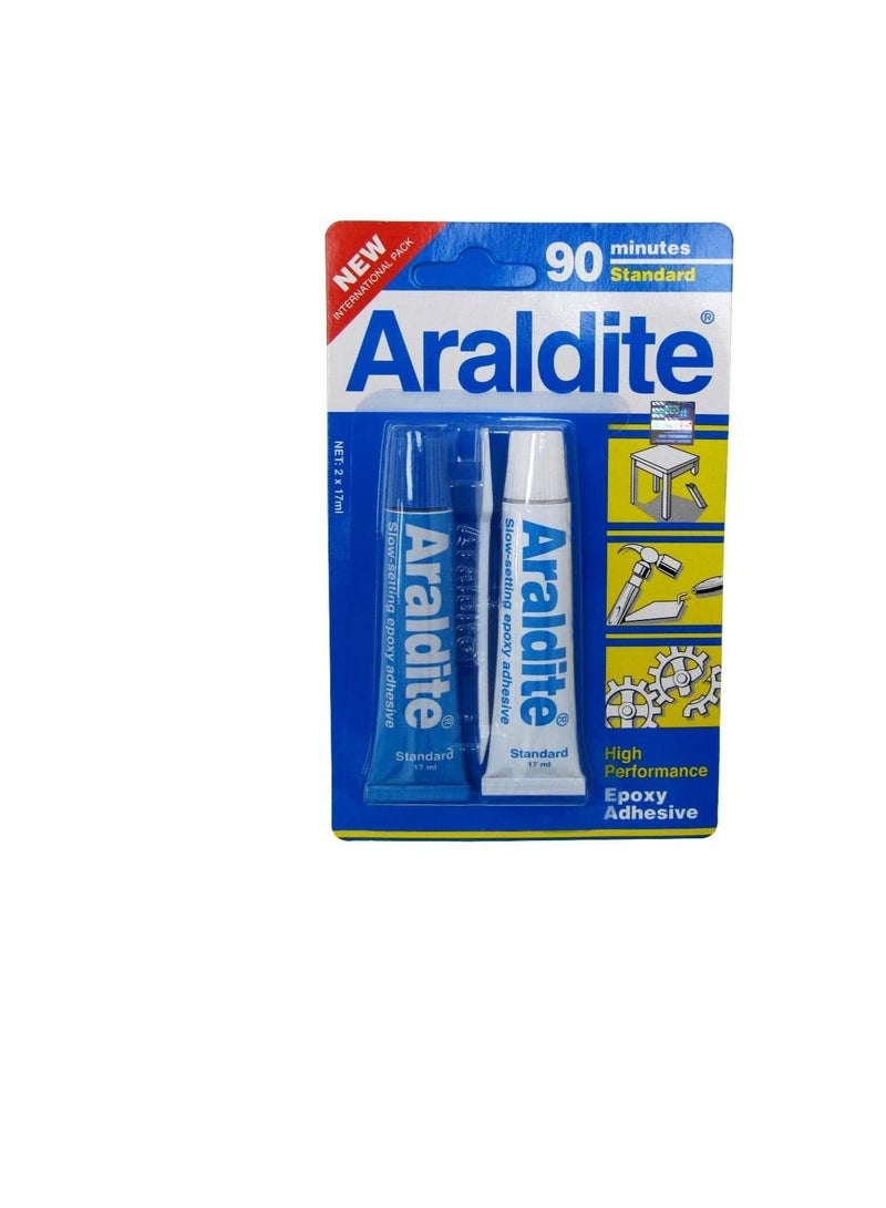 Araldite Epoxy (Blue, 17Ml, 2 Tubes) - Image 1