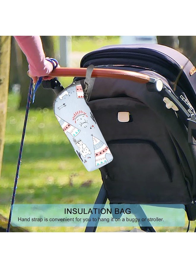 Accmor Baby Bottle Cooler Tote Bags, Insulated Breastmilk Cooler Bag, Nursing Bottle Cooler Warmer Bag for Nursing Mom Daycare Travel - Image 5