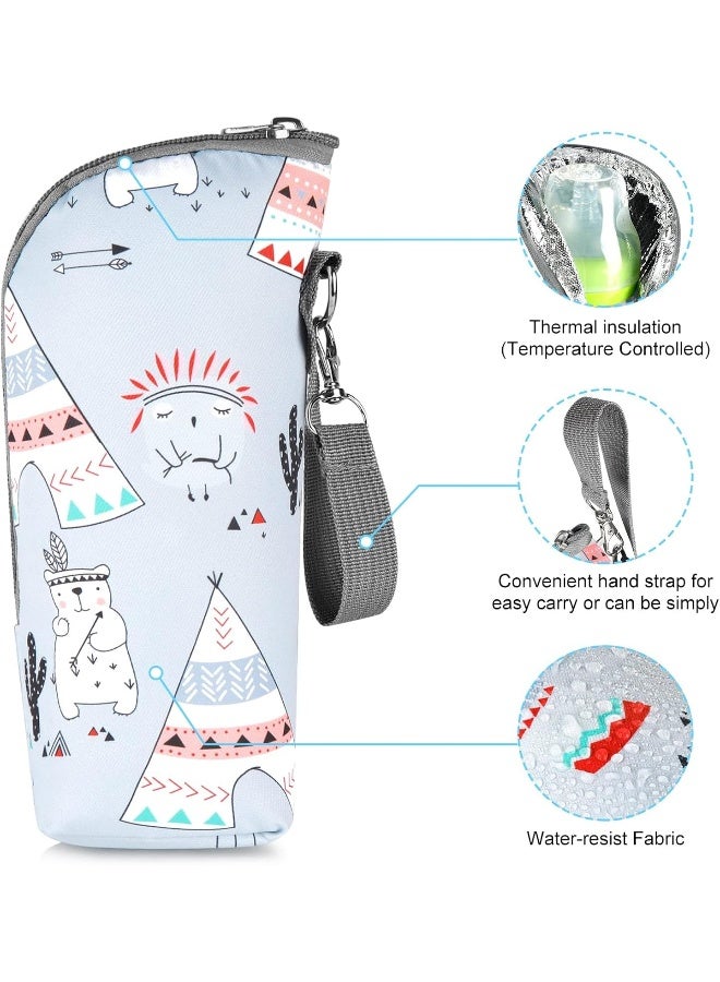 Accmor Baby Bottle Cooler Tote Bags, Insulated Breastmilk Cooler Bag, Nursing Bottle Cooler Warmer Bag for Nursing Mom Daycare Travel - Image 4