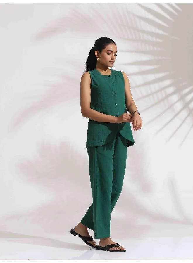 ترو برونز trueBrowns Green Cotton Co-ord Set