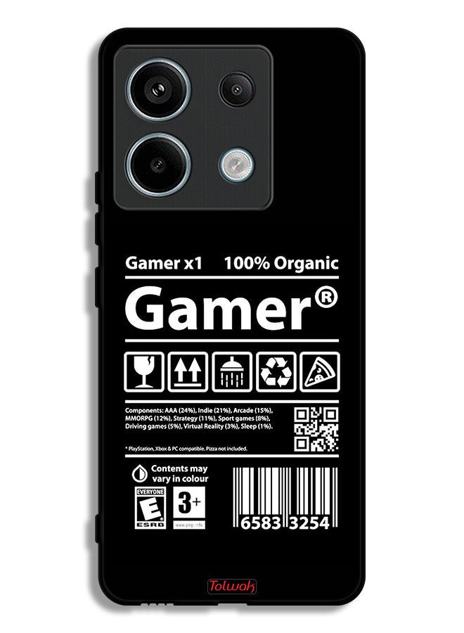 Tolwak Xiaomi Redmi Note 13 Pro Protective Case Cover Gamer Sticker - Image 1