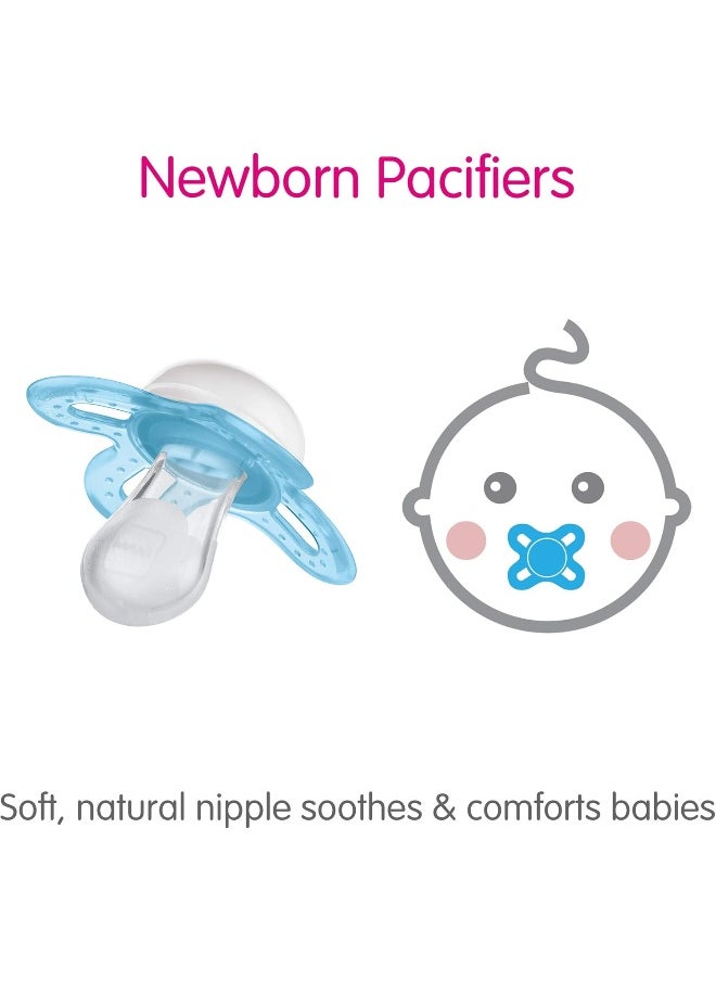 MAM MAM Start Newborn Pacifiers Value Pack 0-2 Months, Newborn Unisex Baby Pacifiers (3 Pack), Best Pacifier for Breastfed Babies  - Image 3