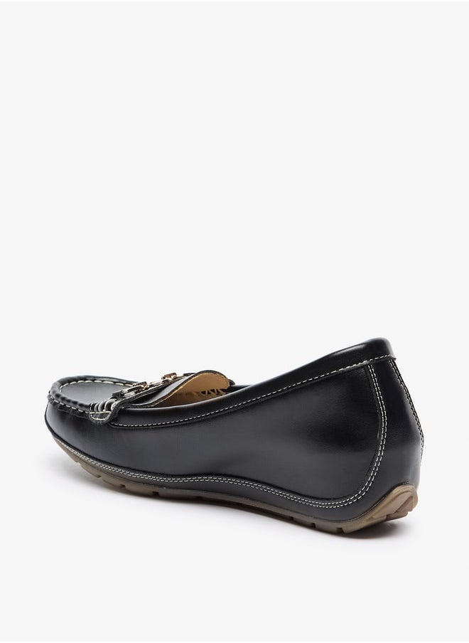 Le Confort Women Metal Accent Loafers with Wedge Heels  - Image 2