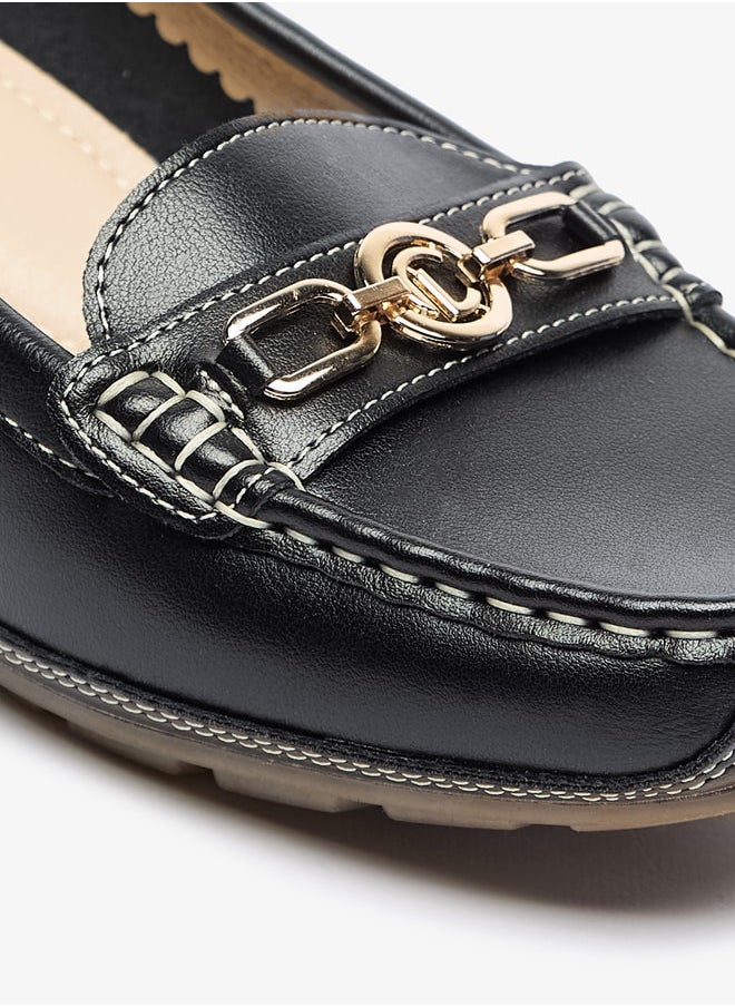 Le Confort Women Metal Accent Loafers with Wedge Heels  - Image 5