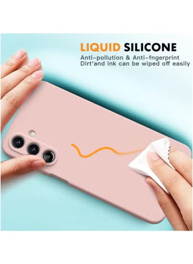 JAJEEK Case for Samsung Galaxy A16 4G/5G – 2 Pack Tempered Glass Screen Protector & Soft TPU Liquid Silicone Shockproof Rubber Gel Case in Pinksand | Full Protection Bundle with Anti-Scratch, Anti-Fingerprint, and Durable Design for Samsung A16 - Image 2