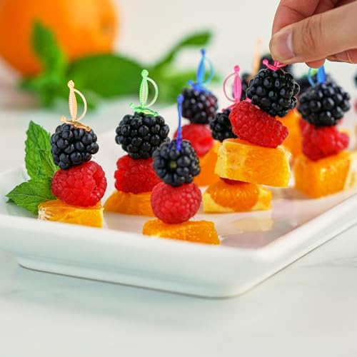 True Spear Appetizer Picks, Mini Sword Toothpicks Plastic, Cocktail Swords Skewers for Drinks, Desserts Birthday Party Supplies, Set of 50, Multicolor - Image 5