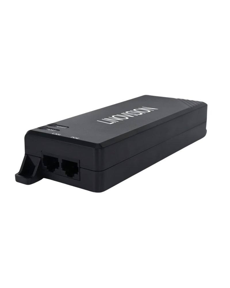 LINOVISION Gigabit 90W Passive POE Injector, Single Port PoE Injector, 10/100/1000Mbps Hi-POE Midspan, Injector for PTZ Camera, VoIP Phone - Image 1
