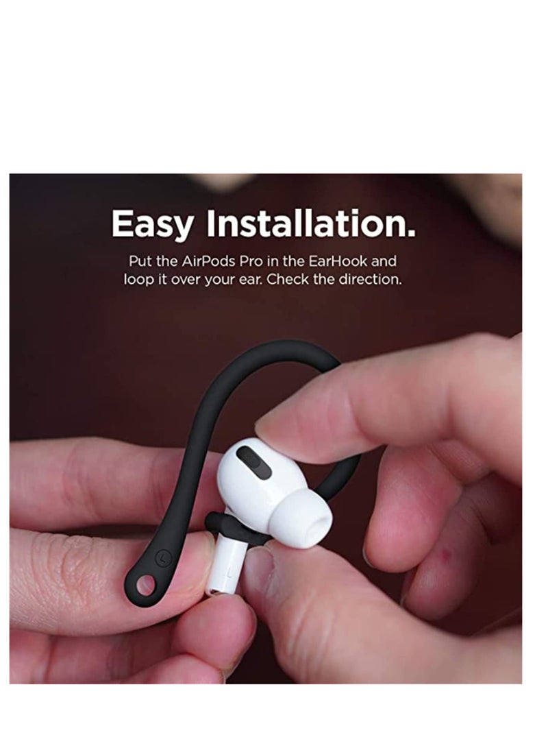 SYOSI TPU Ear Hooks Designed for Apple AirPods 1, 2 and Pro, Ergonomic Design and Durable TPU Construction, Perfect for Exercising Running Jogging Cycling and Gym Gift for Friends and Family 2 Pcs - Image 2