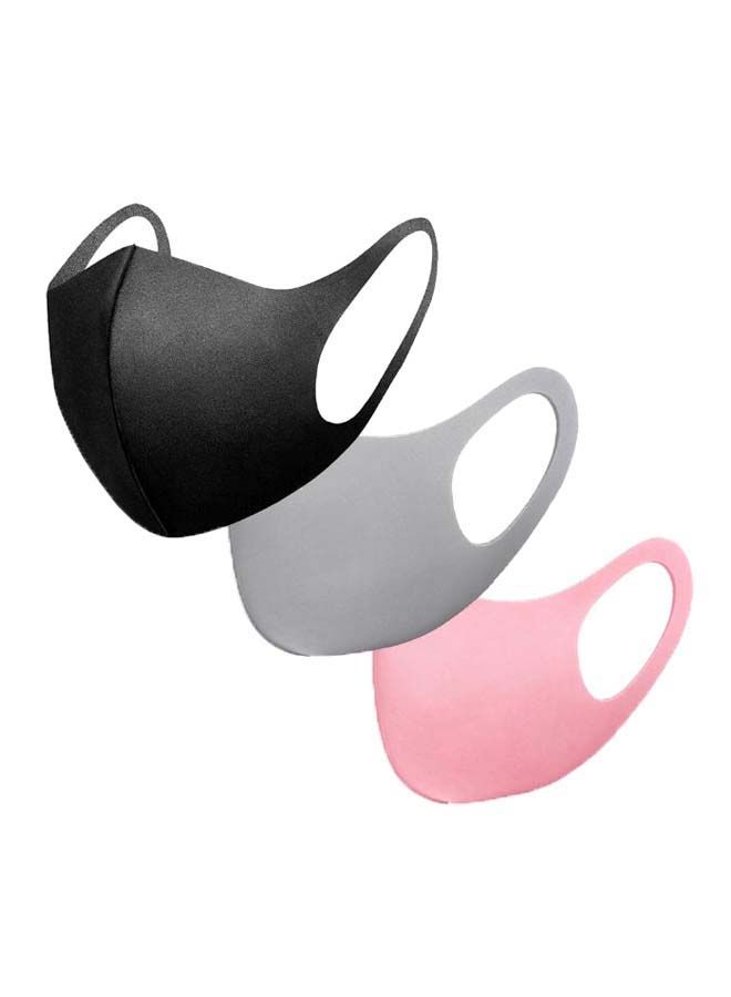 NIBEMINENT 3-Piece Breathable Washable Face Cover Mask Set - Image 1