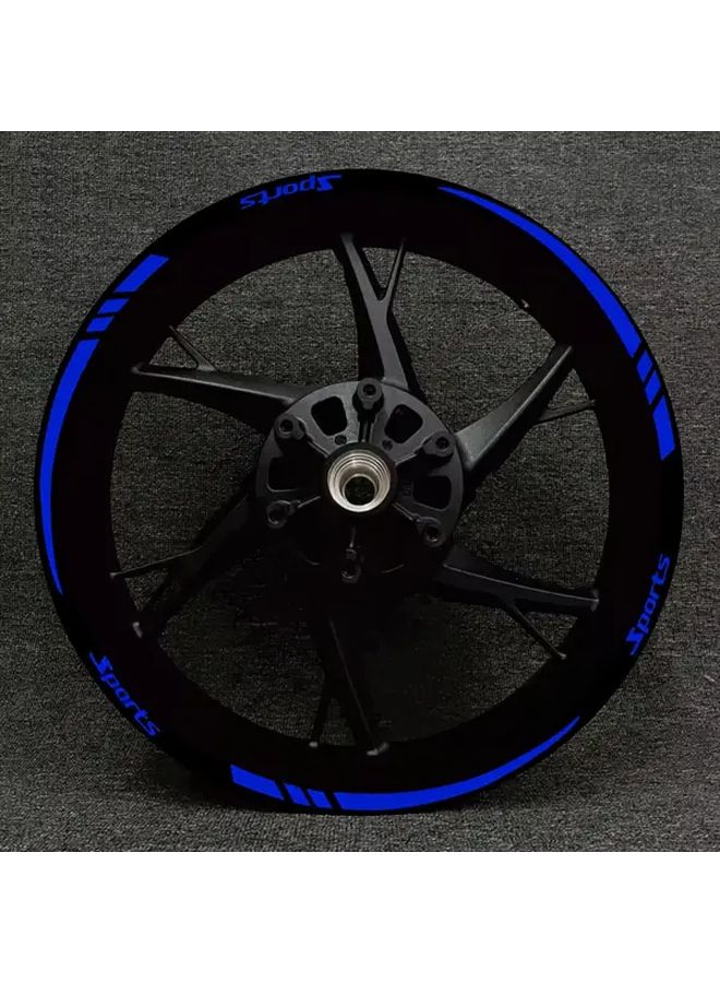 24pcs Reflective Car And Motorcycle Wheel Ring Sticker Set In Red For 18 To 21 Inch Axle Wheel Decoration Motorcycle Accessories Sports Wheel Design - Image 4