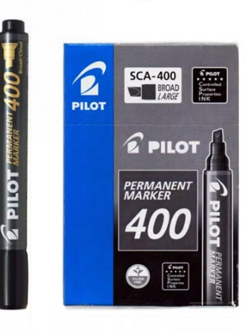 PILOT علامة دائمة من بايلوت 12 قطعة باللون الأسود - Image 3