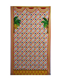 ZESTENTER ZestEnter Backdrop Cloth with Lotus Design for Any Household Functions Like Wedding House Warming Pooja Decorations 