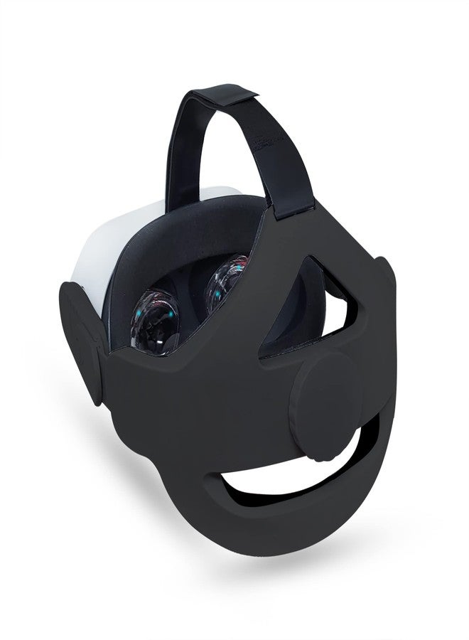 TNE Headband for Oculus Quest 2/Meta Quest 3 Headset Virtual Reality VR | Replacement Accessories for Quest 2/3 Elite Head Strap Reduce Head Pressure, Enhanced Support, Large Cushion (Black) - Image 1