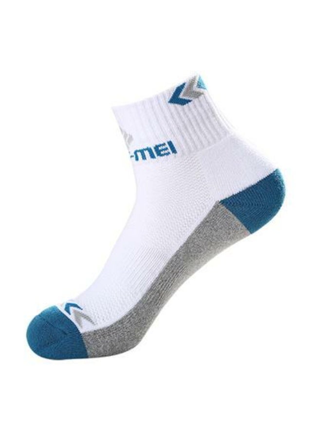 لينغ-مي لينغ مي جوارب AS 101 (أزرق وأبيض) – قابلة للتنفس، ناعمة ومريحة للرياضة