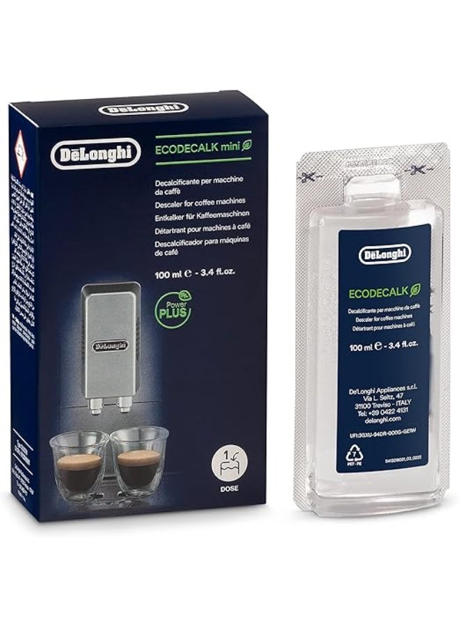 ديلونجي مزيل الترسبات الكلسية ديلونجي إيكوديكالك، مزيل الترسبات الكلسية ديلونجي 100 مل، مزيل الترسبات الكلسية لماكينات القهوة، منظف ماكينات الإسبريسو، منظف قهوة ديلونجي، مزيل ترسبات كلسية صديق للبيئة، مزيل الترسبات الكلسية لماكينات القهوة، ديلونجي إيكوديكالك الأصلي، سائل إزالة الترسبات الكلسية لماكينات القهوة - Image 1