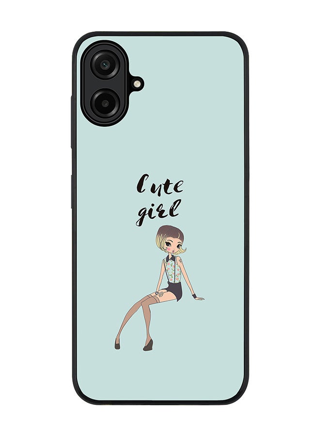 For Samsung Galaxy A07 4G Case,Slim fit Camera Protection, Shockproof Thin Phone cover  - Shy Cute Girl