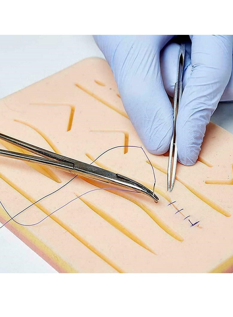 Generic Surgicals Suture Exercise Training Kit Silicone Surgicals Skin Suture Training Module Kit Medical Model Surgicals Tools for Dermatologist Students  - Image 2