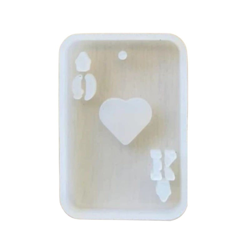 R H LIFESTYLE R H lifestyle Silicone Personalized Card Keychain Resin Casting Moulds (Silicone Card Queen Mould) SM4692 - Image 1