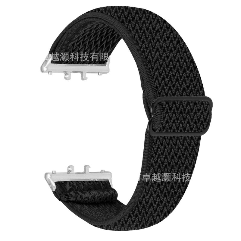Adjustable Nylon Loop Strap Smartwatch Band Compatible with Samsung Galaxy Watch with Fit Replacement Strap for Daily Wear - Image 1