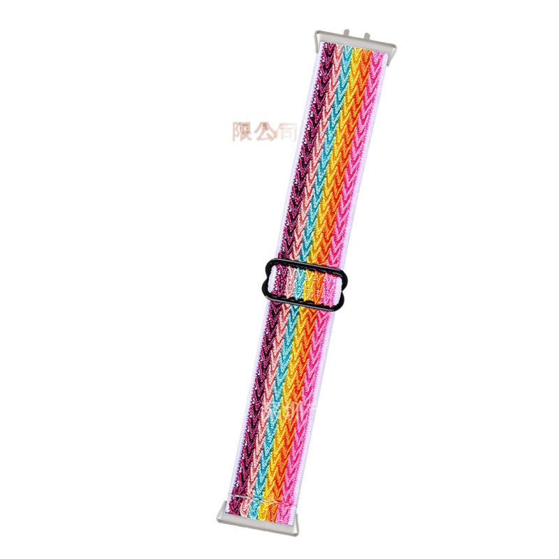 Adjustable Nylon Loop Strap Smartwatch Band Compatible with Samsung Galaxy Watch with Fit Replacement Strap for Daily Wear - Image 4