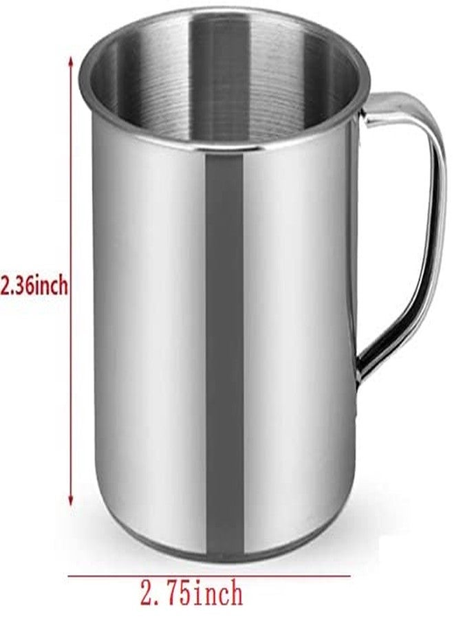 TBoxBo 6Pcs/Set 6 CM / 2.36 Inch Stainless Steel Coffee Cup 4 oz Stainless Steel Espresso Cups Small Camping Mugs Small Metal Cups Durable Tea Mug Cups for Camping - Image 2