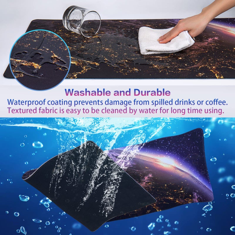 Canjoy Gaming Mouse Pad, Large Extended Mouse Pad Big Computer Mousepad for Home Office Gaming Work 31.5x15.7inch - Image 4