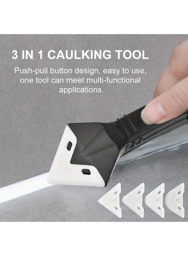 Caulking Tool Set 3 in 1 Filler Spreader Remover Kit Interchangeable Blades - Image 2