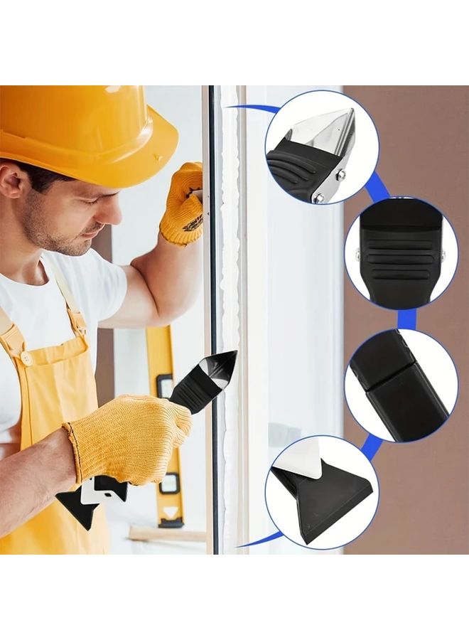 Caulking Tool Set 3 in 1 Filler Spreader Remover Kit Interchangeable Blades - Image 3