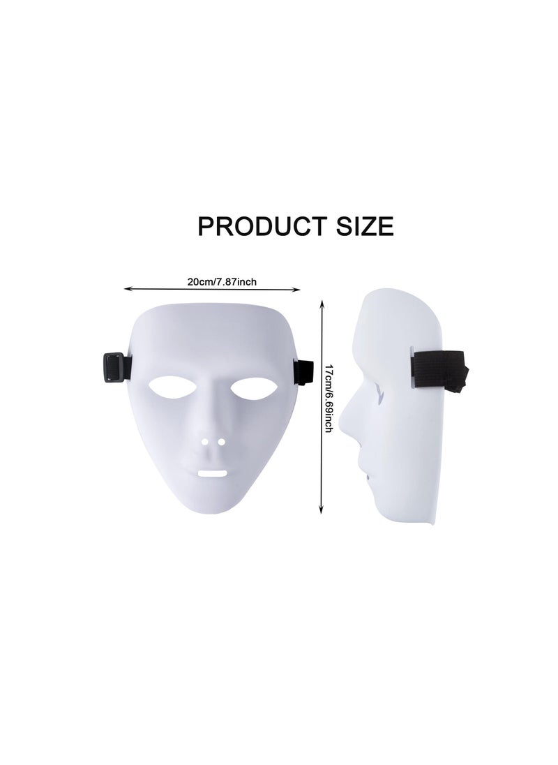 SYOSI Hip Hop Mask, Full Face Hacker Mask, Masked Dancer, Ghost Step, Prom Men and Women Hip Hop Mask, Halloween Mask, Role Playing Party Props for Most People's Faces for Easter, Halloween Etc (2 Pack)  - Image 4
