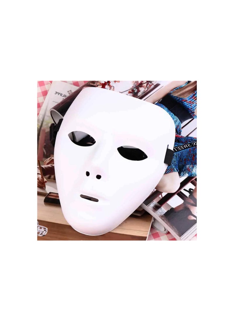 SYOSI Hip Hop Mask, Full Face Hacker Mask, Masked Dancer, Ghost Step, Prom Men and Women Hip Hop Mask, Halloween Mask, Role Playing Party Props for Most People's Faces for Easter, Halloween Etc (2 Pack)  - Image 2