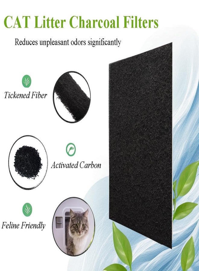 Beacozofu 6 Pack Carbon Filters Compatible with Model LR 3, Thickened Cat Litter Box Filters Replacement to Absorb Odors from Pets, Keep Your Home Clean and Fresh - Image 2