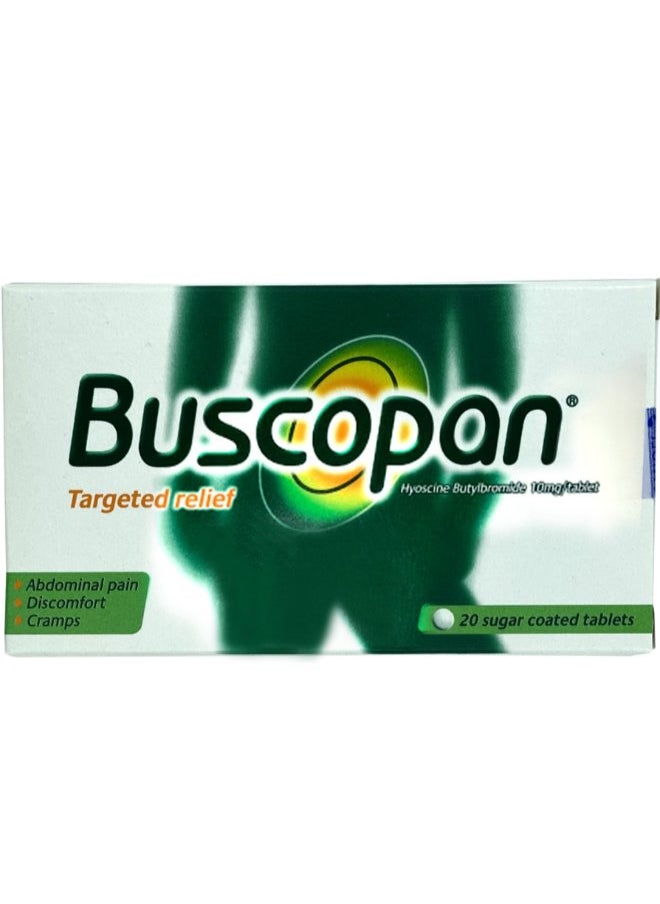 BUSCOPAN Buscopan 10 mg Tablets, 20 Count  - Image 1