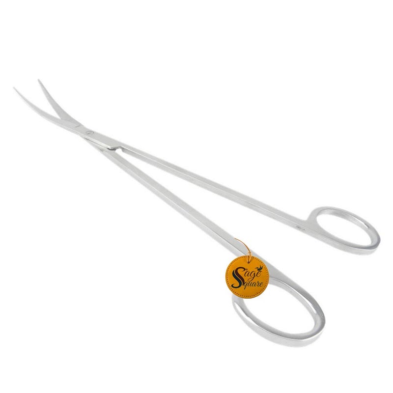 Sage Square Long Size Professional Aquarium Tongs Tool of Stainless Steel for Fish Tank, Aquatic Plant Cleaning, Aquascape, Aquarium. (Design 4) - Image 2