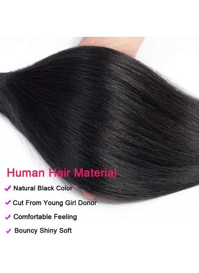 Great Grace - Brazilian Straight Bundles Human Hair 16 18 20 Inch 12A 100% Unprocessed Virgin Human Hair Weave 3 Bundles Deal Natural Black Color (Natural Balck 3 Bundles, 16 18 20) - Image 1