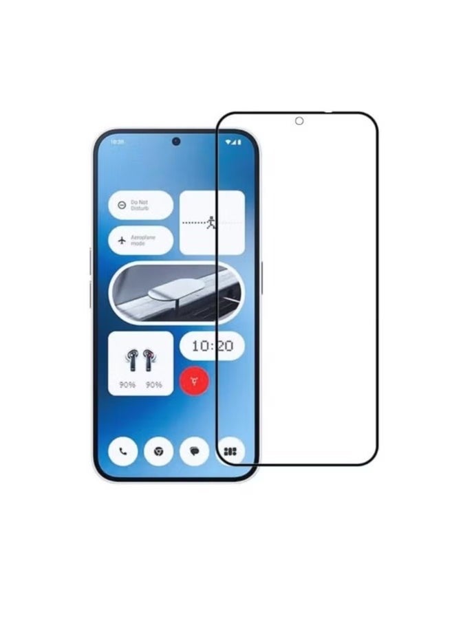 JAJEEK Nothing Phone 2A Case Cover with Full Glue Tempered Glass Screen Protector – Acrylic Clear, Slim & Shockproof, Full Protection, Scratch-Resistant, Anti-Yellowing for Nothing Phone 2A - Image 3