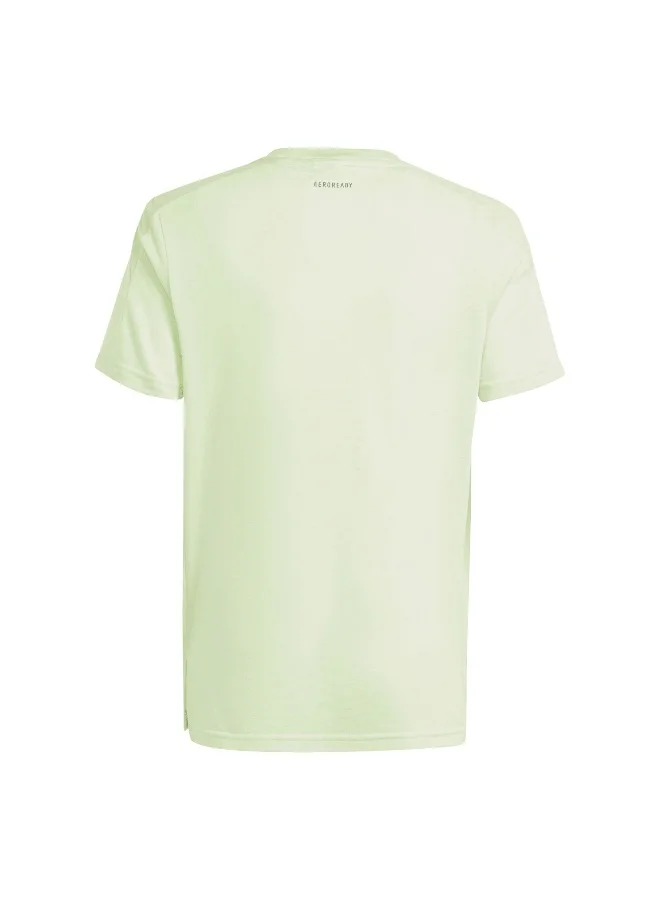 Adidas adidas J D4T Tee Green Training T-Shirts 5-6Y