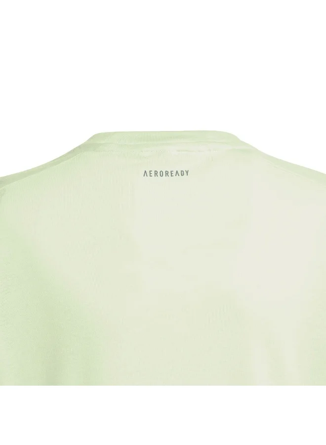 Adidas adidas J D4T Tee Green Training T-Shirts 5-6Y