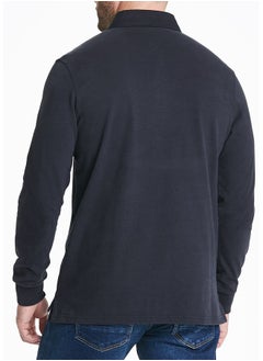 Lincoln Navy Long Sleeve Rugby Shirt