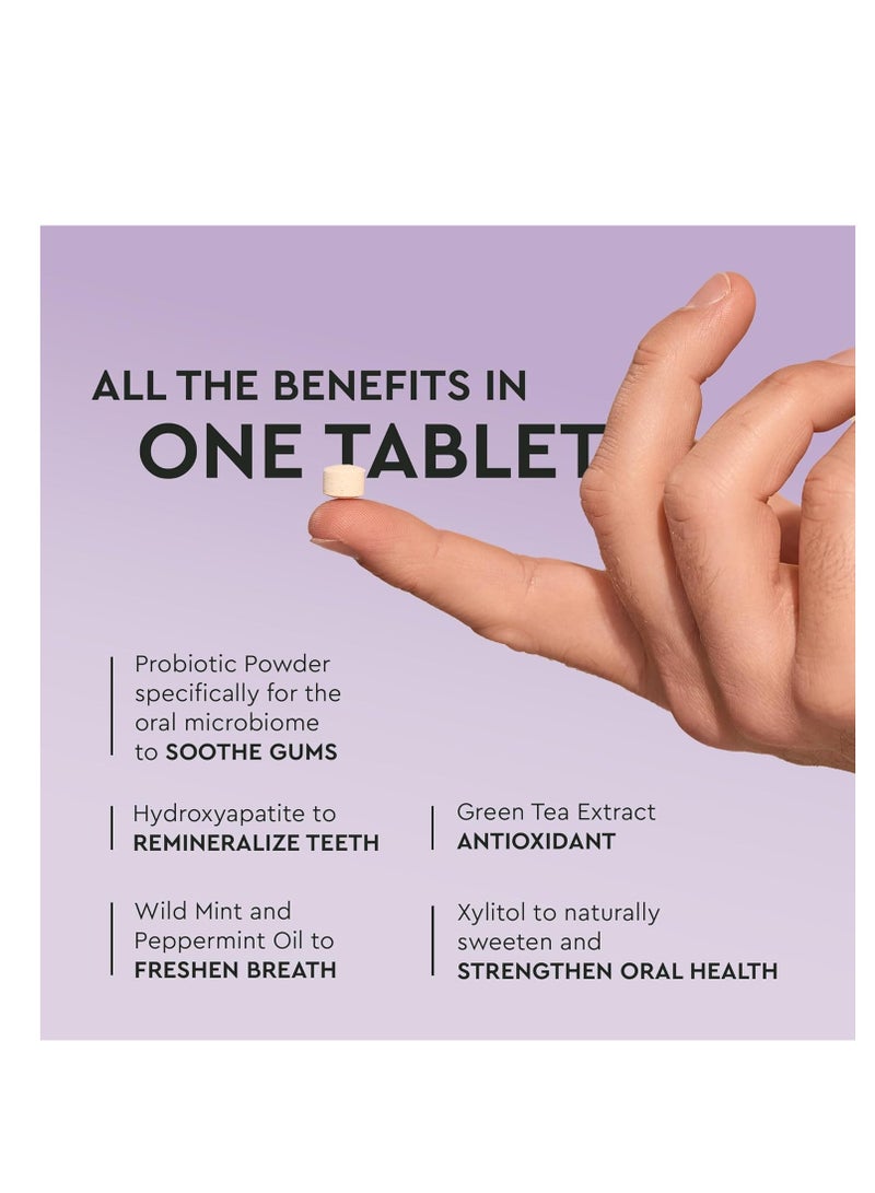 BOKA Boka Travel Size Mouthwash Tablets - Hydroxyapatite, Fluoride/Alcohol Free & Eco-Friendly - Chewable Tablet to Freshen & Kill Bad Breath Quickly, Remineralize Teeth Cleansing - 90 Pack - Image 3