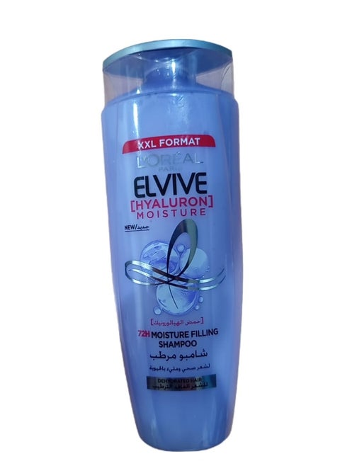 L'Oréal Paris Elvive Hyaluron Moisture 72H Moisture Replenishing Shampoo, 600ml, Multicolor