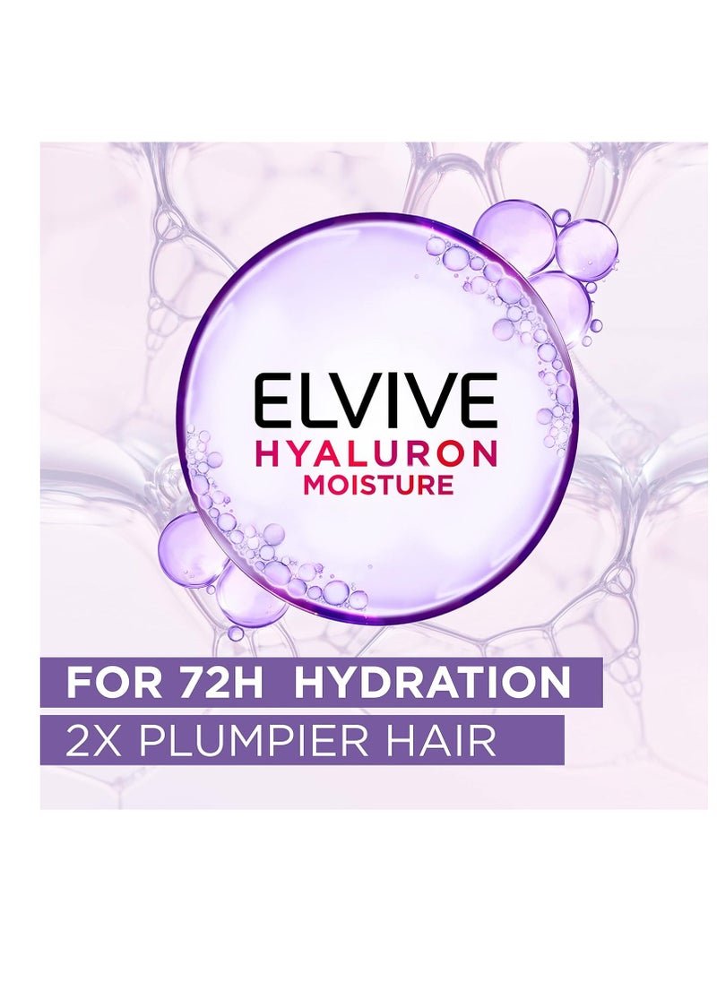 Elvive - L'Oréal Paris Elvive Hyaluron Moisture 72H Moisture Replenishing Shampoo, 600ml, Multicolor - Image 1